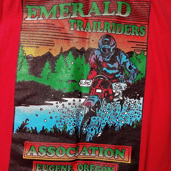 Vintage Emerald Trailriders Association Eugene Oregon T-Shirt - Picture 1 of 8